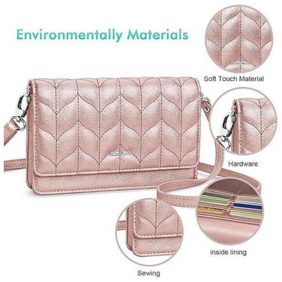 Women Small Crossbody Bag Cellphone Your Rose Gold - Picture 5 of 6